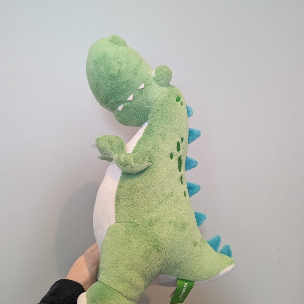 Green Plush Dinosaur Stuffed Toy - Blue Spines